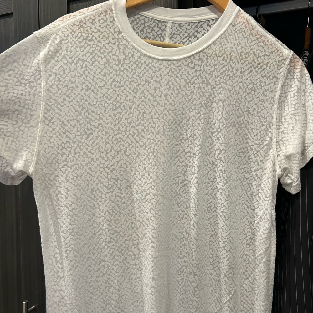 White lululemon burnout t Shirt
